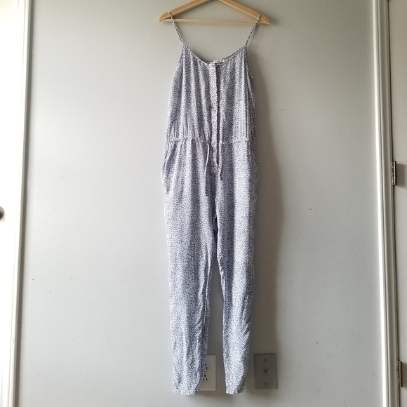 Olivaceous Leopard Print Gray Jumpsuit - Picture 3 of 12